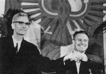 Silvius Magnago mit Peter Brugger - Filmausschnitt Film RAI, 1969