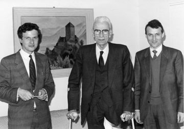 Karl Rainer, Silvius Magnago, Heinrich Huber - Foto Heinrich Huber Privatarchiv