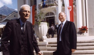 Silvius Magnago mit Luis Durnwalder – Archiv SVP